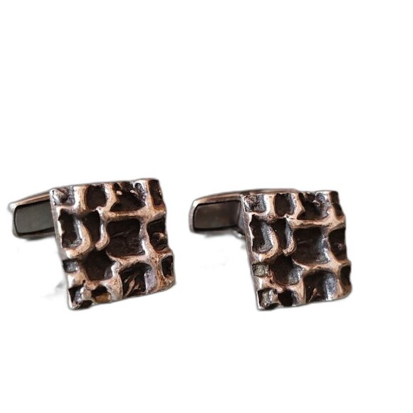 RARE Vintage Modernist 900 Silver Antonio Belgiorno Buenos Aires Cufflin… - Picture 3 of 11